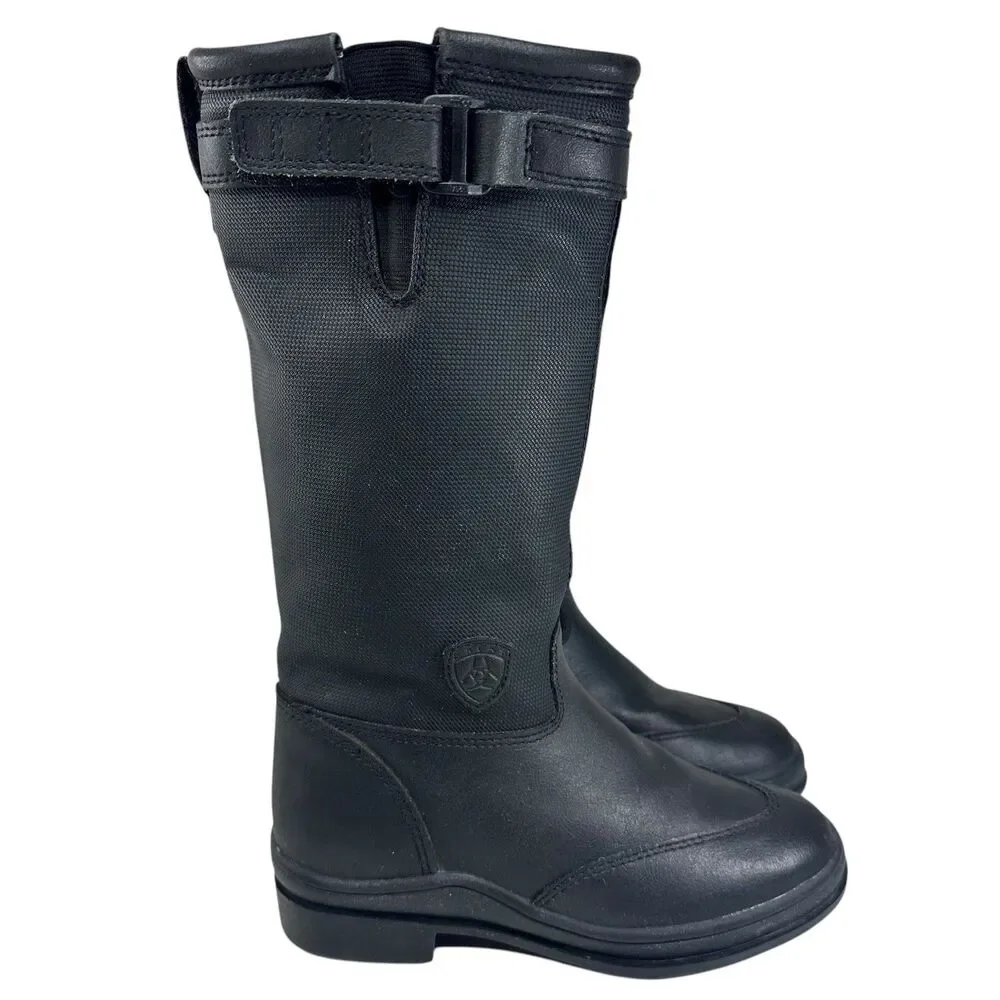 Ariat Youth Tall Riding Boots 67101 Black Insulated Waterproof Size 12 Excellent